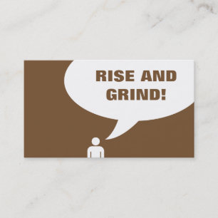 Fidelización tarjeta de pinchazo de café de subida y grind