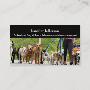Fidelización Tarjeta de presentación de Dog Walker