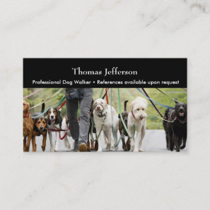 Fidelización Tarjeta de presentación de Dog Walker