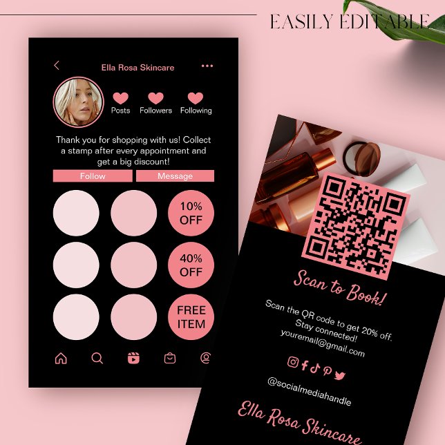 Fidelización Tarjeta de presentación de fidelidad IG (Subido por el creador)