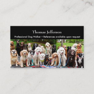 Fidelización Tarjeta de presentación de paseador de perros