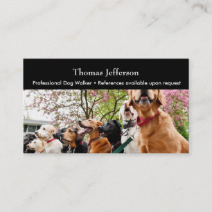 Fidelización Tarjeta de presentación de paseador de perros