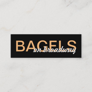 Fidelización tarjeta de punteo de bagels