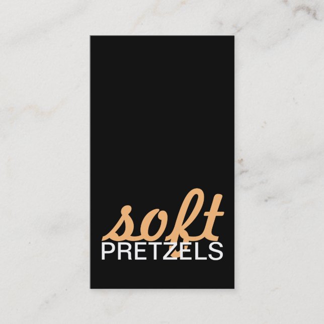 Fidelización tarjeta de punteo de pretzels suave (Anverso)