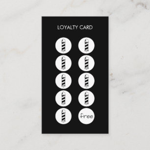 Fidelización Tarjeta de puntería de lealtad de Barber Shop