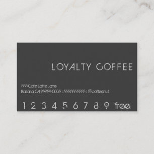 Fidelización Tarjeta de punzón para café de fidelidad