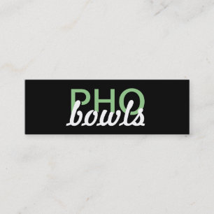 Fidelización tarjeta de punzonado pho bowls