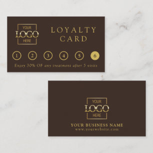 Fidelización Tarjeta de recompensa de logotipo profesional marr