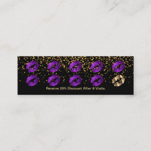 Fidelización Tarjeta de sacador de la lealtad - 💋 púrpura d