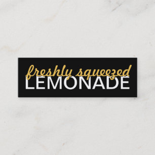 Fidelización tarjeta de sacador de la limonada