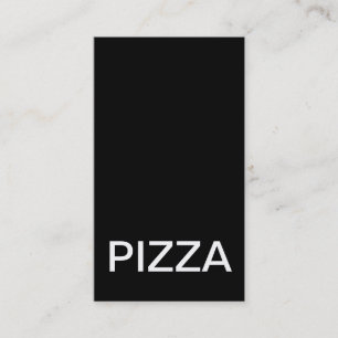Fidelización tarjeta de sacador de la pizza