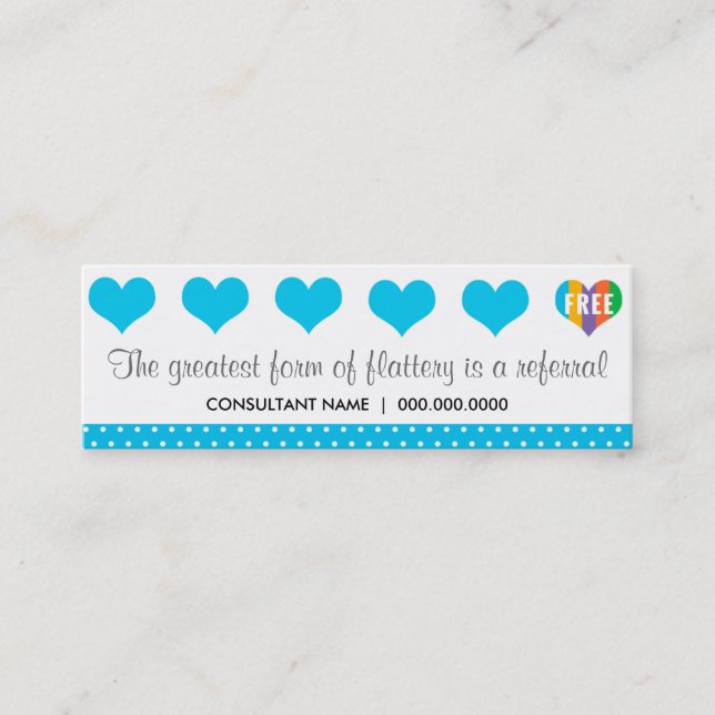 Fidelización Tarjeta de sacador de la remisión (Anverso)