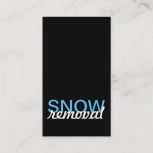 Fidelización tarjeta de sacador de la retirada de la nieve