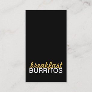 Fidelización tarjeta de sacador de los burritos del desayuno