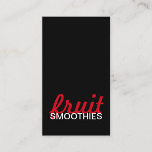 Fidelización tarjeta de sacador de los smoothies de la fruta