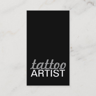 Fidelización tarjeta de sacador del artista del tatuaje