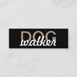 Fidelización tarjeta de sacador del caminante del perro