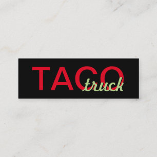 Fidelización tarjeta de sacador del camión del taco