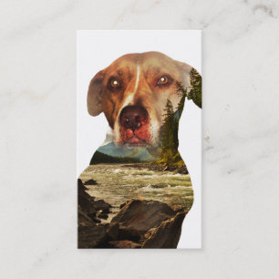 Fidelización tarjeta de sacador del perro de la exposición