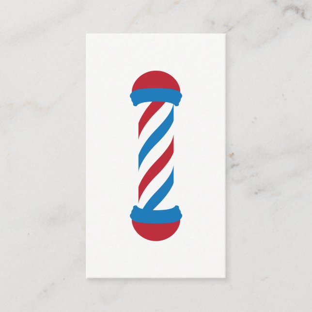 Fidelización tarjeta de sacador del polo de la barbería (Anverso)