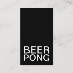 Fidelización tarjeta de sacador del pong de la cerveza