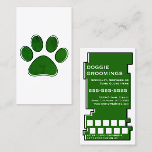 Fidelización tarjeta de sello de groomings de perros oddRex