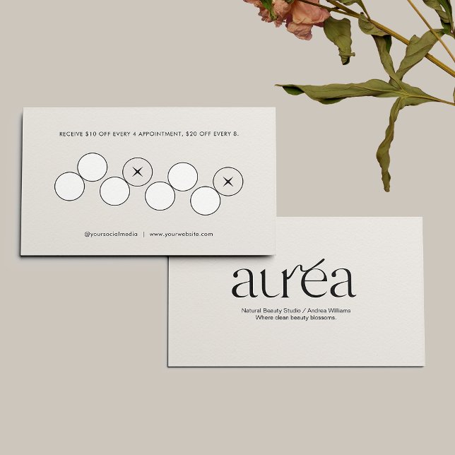 Fidelización Tarjeta de visita de Lealtad de Servicio de Bellez (Subido por el creador)