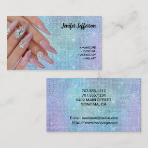 Fidelización Tarjeta de visita de salón de uñas