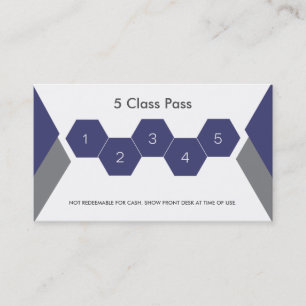 Fidelización Tarjeta de visita del paso de la clase de la