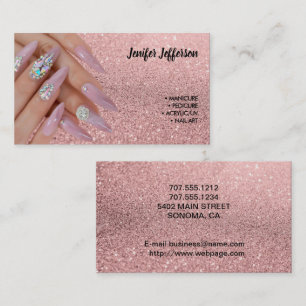 Fidelización Tarjeta de visita Nail Salon