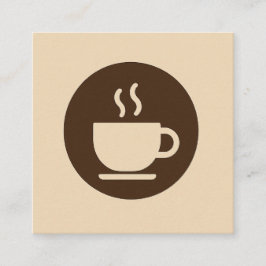 Fidelización Tarjeta de visita y fidelidad de cafetería moderna
