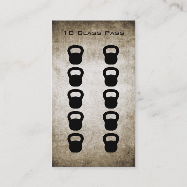 Fidelización Tarjeta del paso de la clase de la aptitud 10 (Anverso)