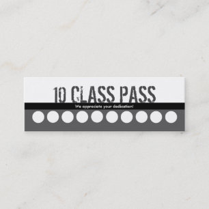 Fidelización Tarjeta del paso de la clase de la tarjeta de