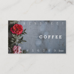 Fidelización Tarjeta perforada del café de la lealtad del fondo