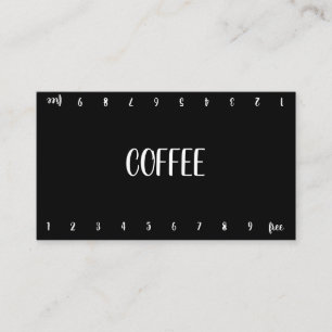Fidelización Tarjeta perforada doble del café de la lealtad del