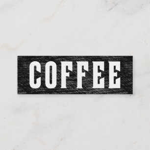 Fidelización Tarjeta perforada invertida del café de la palabra
