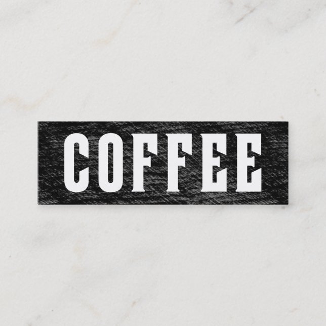 Fidelización Tarjeta perforada invertida del café de la palabra (Anverso)