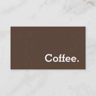 Fidelización Tarjeta perforada oscura Brown del café de la