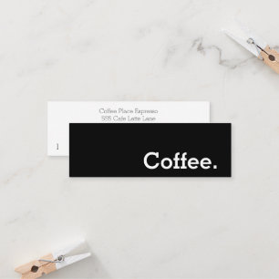 Fidelización Tarjeta perforada oscura del café de la lealtad d
