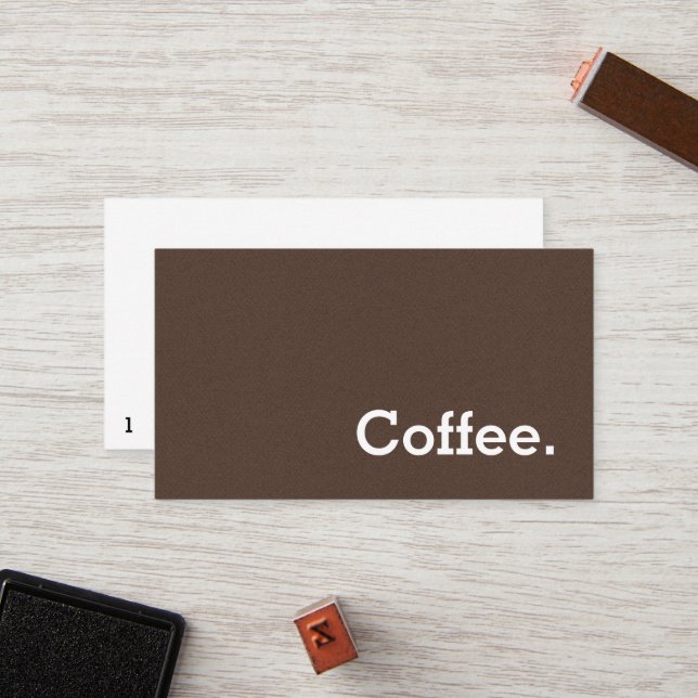 Fidelización Tarjeta perforada oscura del café de la lealtad de (Anverso/Reverso In Situ)