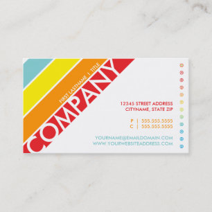Fidelización tarjeta perforada retra de la diana del arco iris