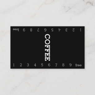 Fidelización Tarjeta perforada simple del café de la lealtad