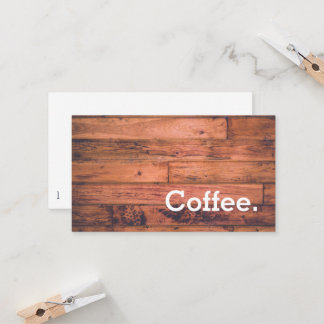 Fidelización Tarjeta perforada simple del café de la lealtad