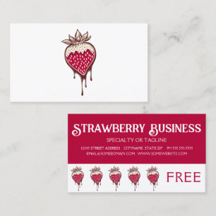 Fidelización tarjeta perforadora de fidelidad a fresas de choco