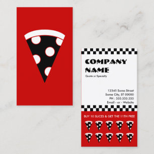 Fidelización tarjeta punch de pizzas