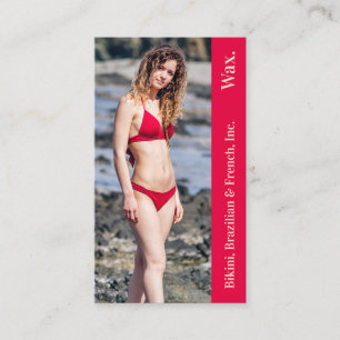 Fidelización Tarjeta Punchcard bikini brasileño de fotos de ce