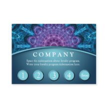 Tarjeta púrpura espiritual de la lealtad del