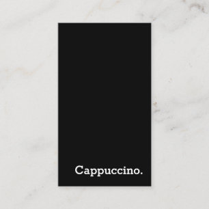 Fidelización Tarjeta vertical de cappuccino de lealtad oscura