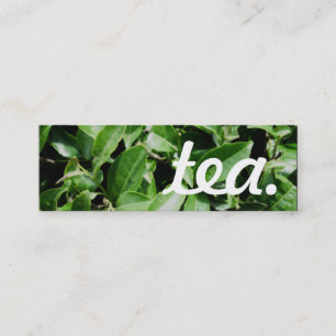 Fidelización té. tarjeta de sacador de la lealtad