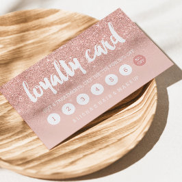 Fidelización tipografía elegante tarjeta de fidelidad de oro ro